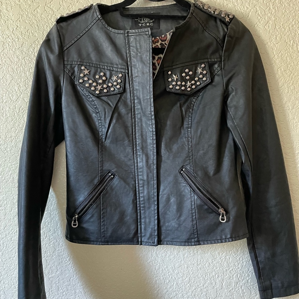Black studded jacket